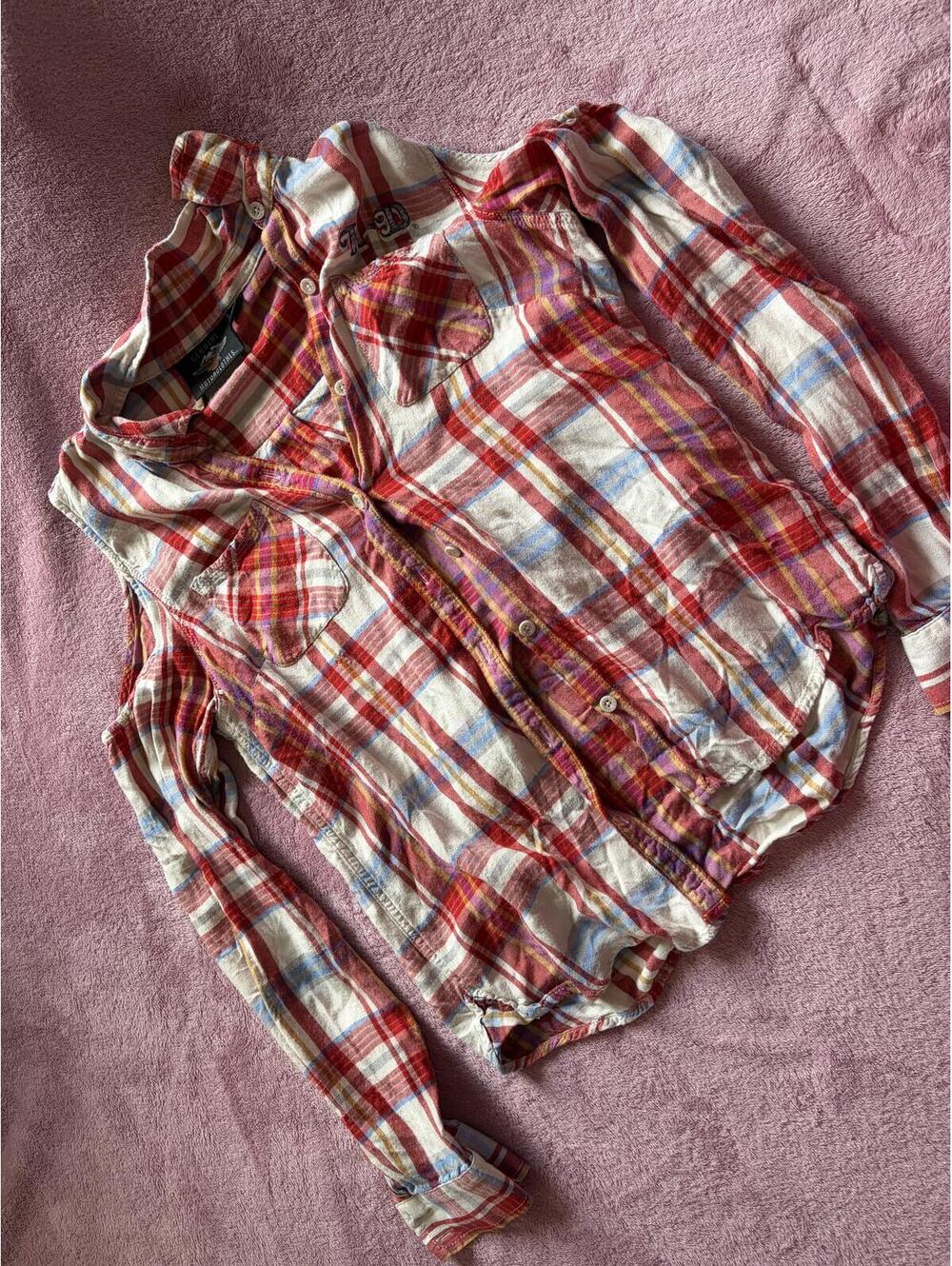 MotorClothes Plaid Button-Up Shirt Medium